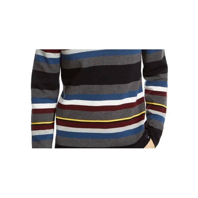 Dkny Men's Roadmap Regular Fit Stripe Sweater Navy Size Xx-Large Cool Men's Skate Cool Men's Skate Cool Men's Skate