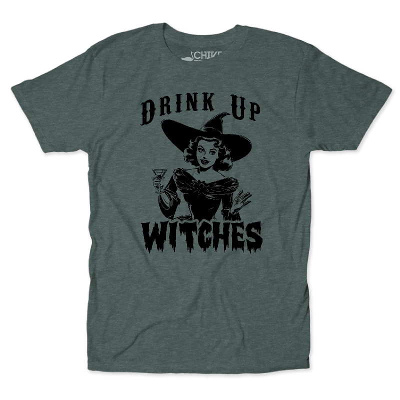 Drink Up Witches Unisex Tee Unique Men's Patch Unique Men's Patch