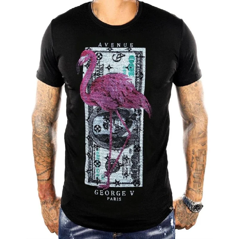 George V Flamingo Cash Tee (Black) GV-2060 Tough Men's Tactical Tough Men's Tactical