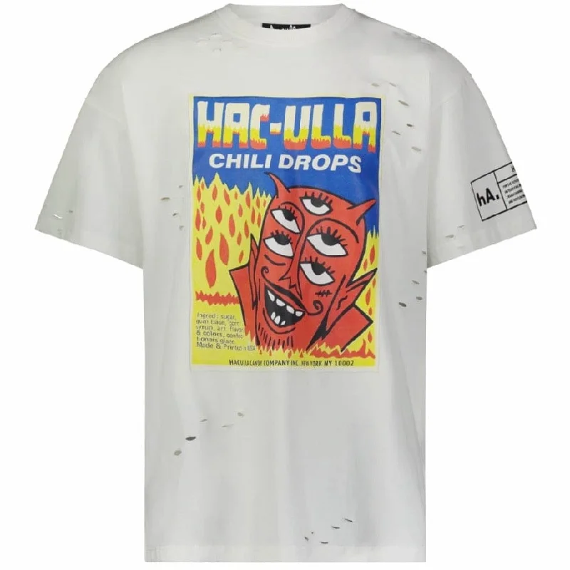 Haculla Chili Drops VIntage Tee (Off White) HA02BA-T02 Youthful Men's Pop Youthful Men's Pop