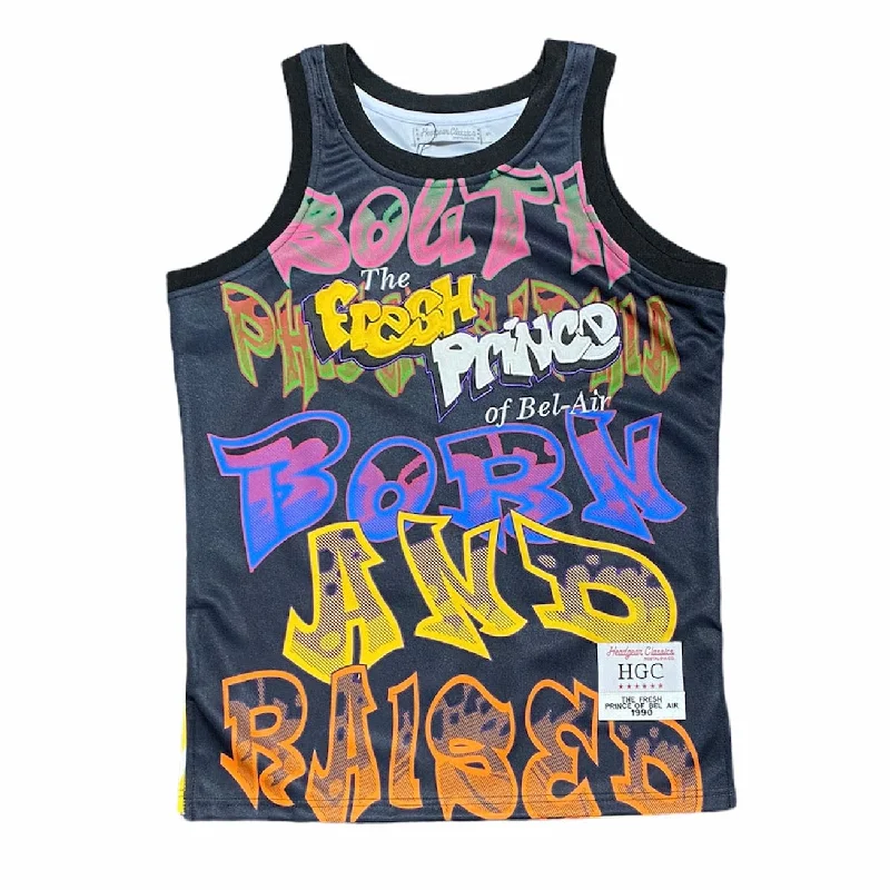 Headgear Fresh Prince South Philly Basketball Jersey (Black) HGC037 Dynamic Men's Glow Dynamic Men's Glow