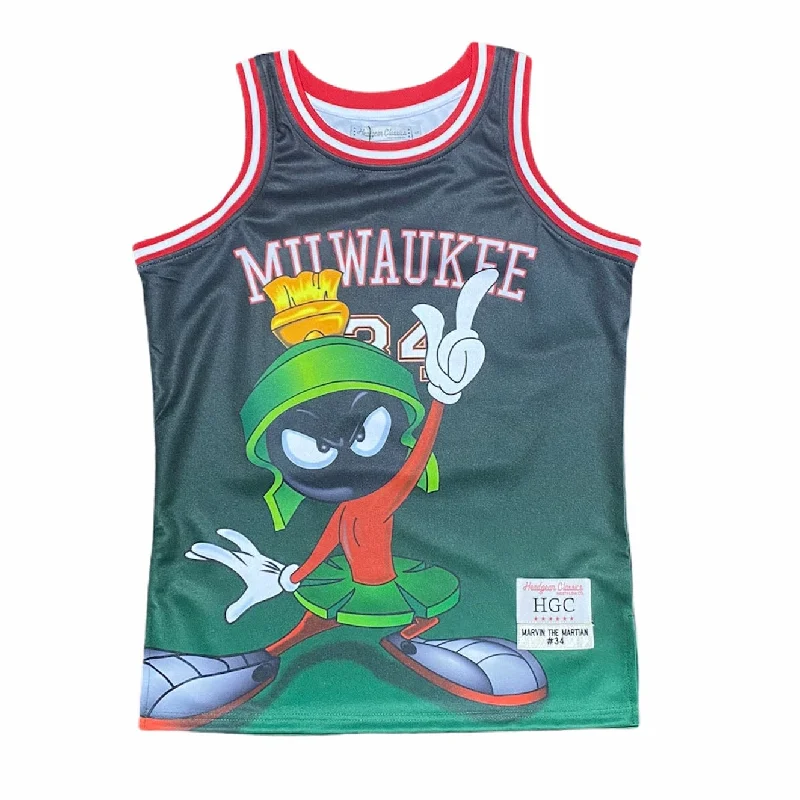 Headgear Marvin The Martian Basketball Jersey (Black) HGC067 Casual Men's Short Casual Men's Short