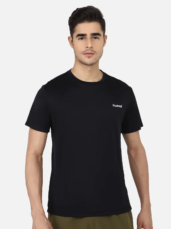 Adalwin Round Neck Half Sleeve Solid Regular fit Polyester T-shirt for Men Comfortable Breathable Fabric Stretchable for Everyday Use Ideal for Yoga Training Gym Running or Performance Luxurious Men's High Luxurious Men's High