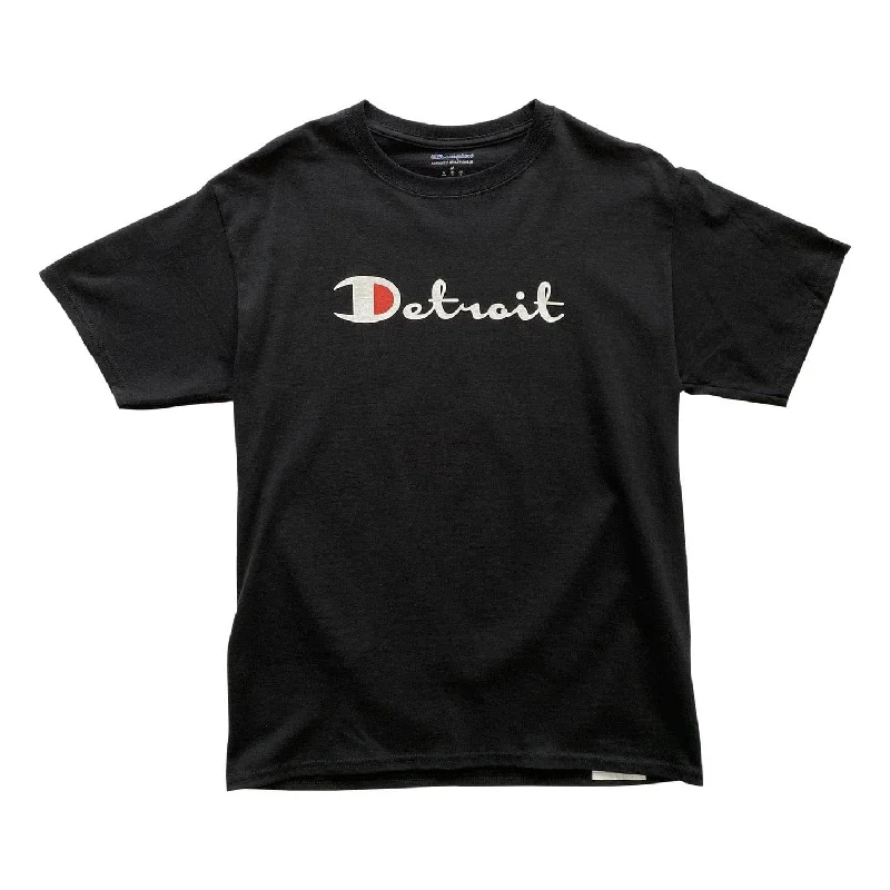 Ink Detroit Champion T Shirt (Black) - INKCHP Vacation Vacation