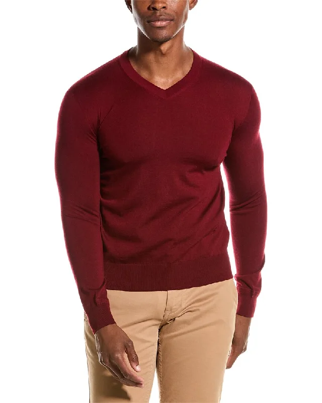 ISAIA V-Neck Sweater Artistic Men's Hand Artistic Men's Hand Artistic Men's Hand