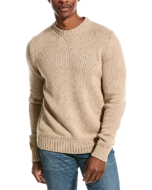 ISAIA Wool-Blend Crewneck Sweater Sleek Men's Metallic Sleek Men's Metallic Sleek Men's Metallic