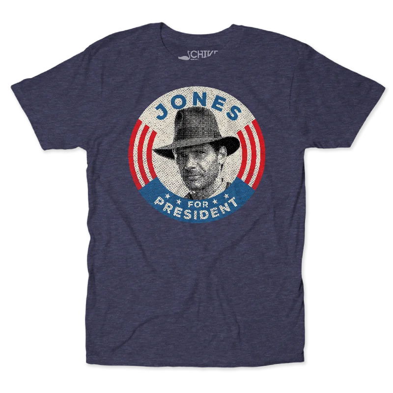 Jones For President Unisex Tee Casual Men's Japanese  Casual Men's Japanese 