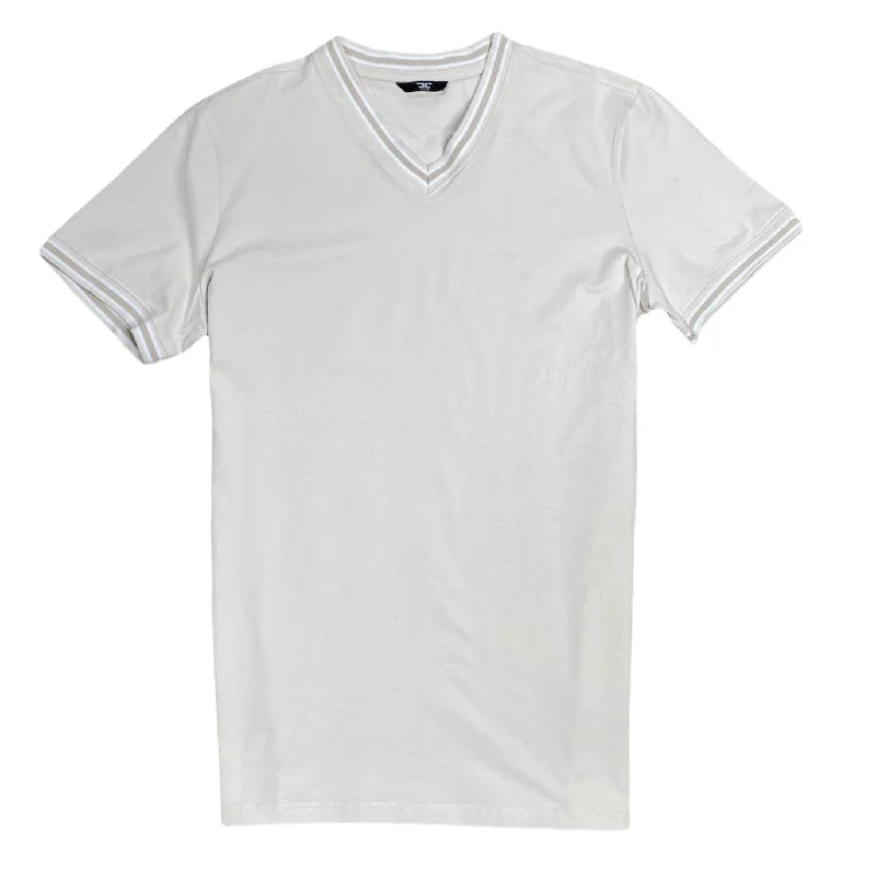 Jordan Craig Premium V Neck  T Shirt (Sand) - 8989V Relaxed Men's Australian  Relaxed Men's Australian 