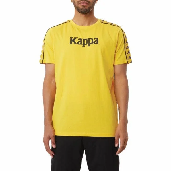 Kappa Authentic Bendoc T Shirt (Yellow/Violet-White/Black) 37155NW Dapper Men's 1920S Dapper Men's 1920S