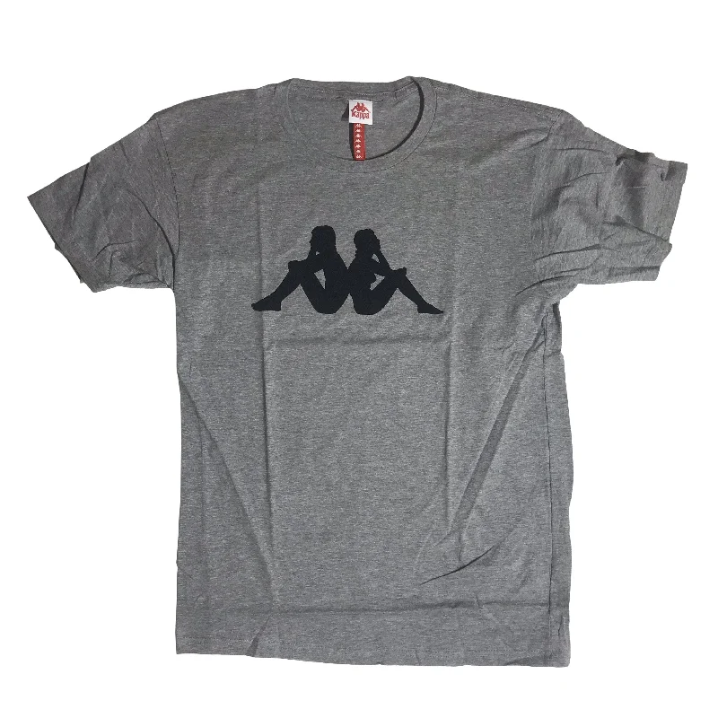 KAPPA AUTHENTIC BZAIN FLOCKED TEE GREY - 304KBSO-904 Luxurious Men's High Luxurious Men's High