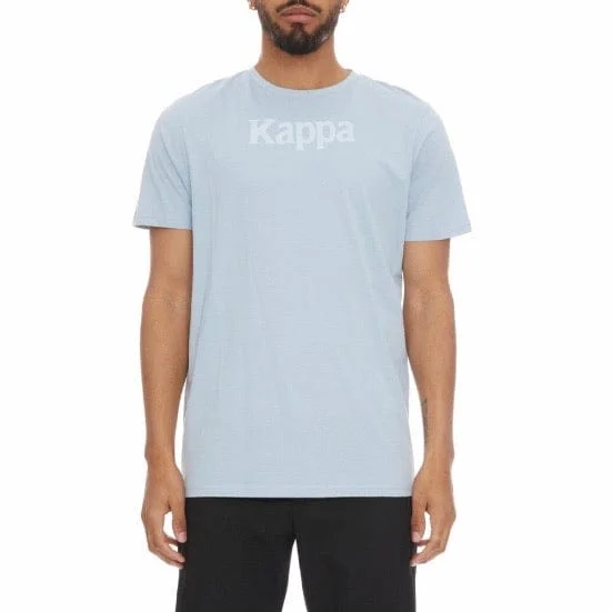 Kappa Authentic Runis T Shirt (Baby Blue/White) Hip Men's Retro Hip Men's Retro