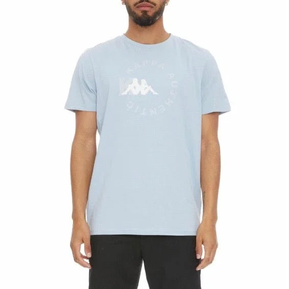 Kappa Authentic Savio T Shirt (Baby Blue/White) Beach Beach