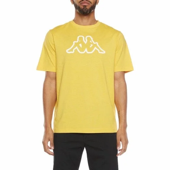 Kappa Logo Fleece Cromok T Shirt (Yellow) Modern Men's Geometric Modern Men's Geometric