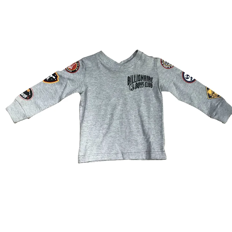 Kids Billionaire Boys Club Space Quest Long Sleeve (H/Grey) - 883-7206 Laid Laid