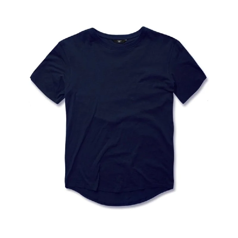 Kids Jordan Craig Scallop T-Shirt (Navy) Elegant Men's Cashmere Elegant Men's Cashmere