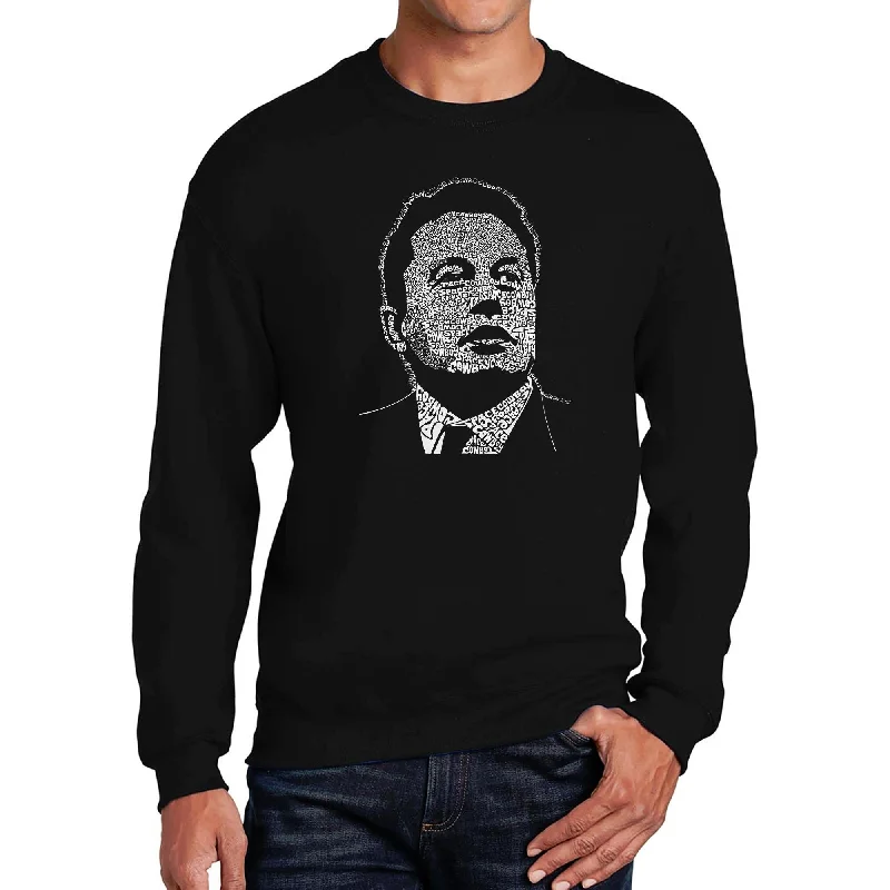 LA Pop Art Men's Word Art Crewneck Sweatshirt - Elon Musk Masculine Men's Thick Masculine Men's Thick Masculine Men's Thick