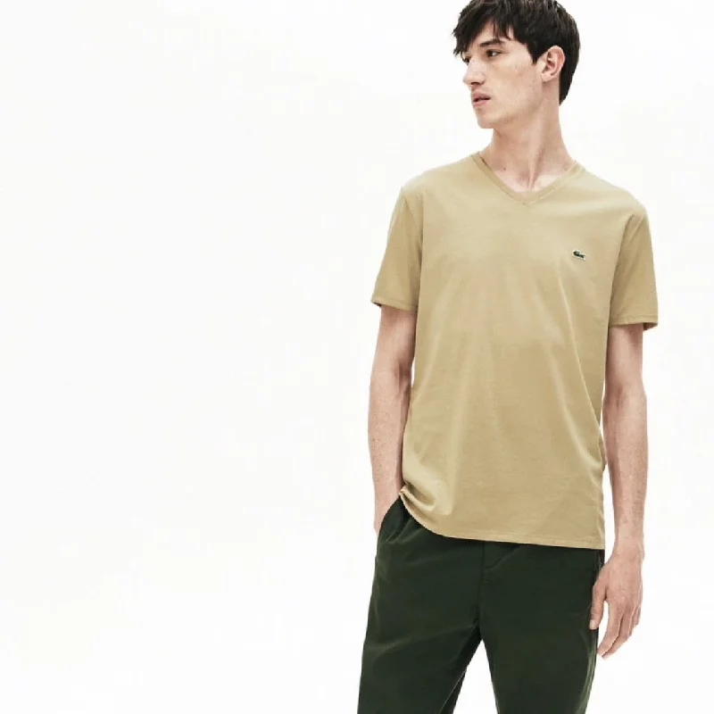 Lacoste Tee (Beige) TH6710 Cclassic Men's Tweed Cclassic Men's Tweed