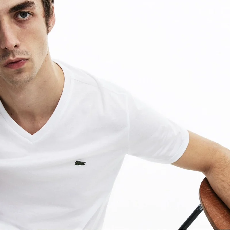 Lacoste Tee (White) TH6710 Relaxed Men's Australian  Relaxed Men's Australian 