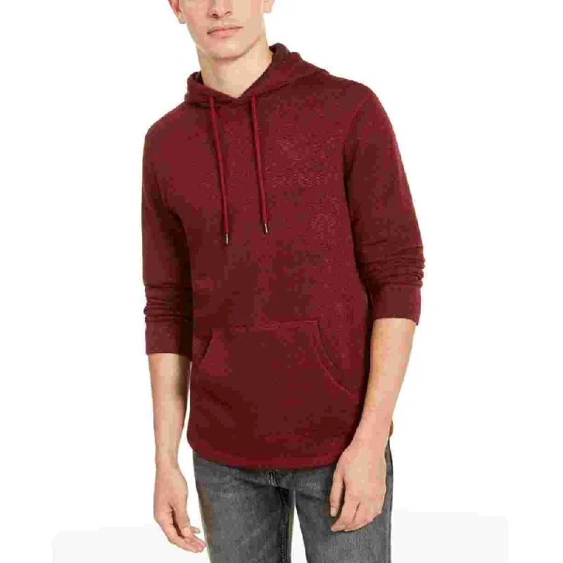 Levi's Men's Cash Textured Fleece Hoodie Red Size Medium Youthful Men's Anime Youthful Men's Anime Youthful Men's Anime