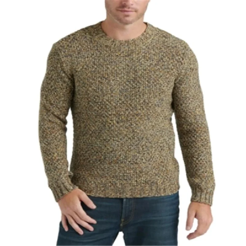 Lucky Brand Men's Marled Knit Sweater Brown Size Large Relaxed Men's Australian  Relaxed Men's Australian  Relaxed Men's Australian 