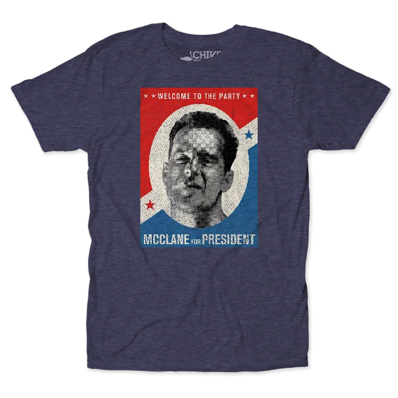 McClane For President Unisex Tee Refined Men's Hand Refined Men's Hand