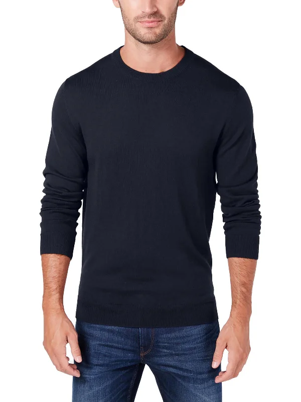 Mens Merino Wool Regular Fit Pullover Sweater Sporty Men's Tennis Sporty Men's Tennis Sporty Men's Tennis