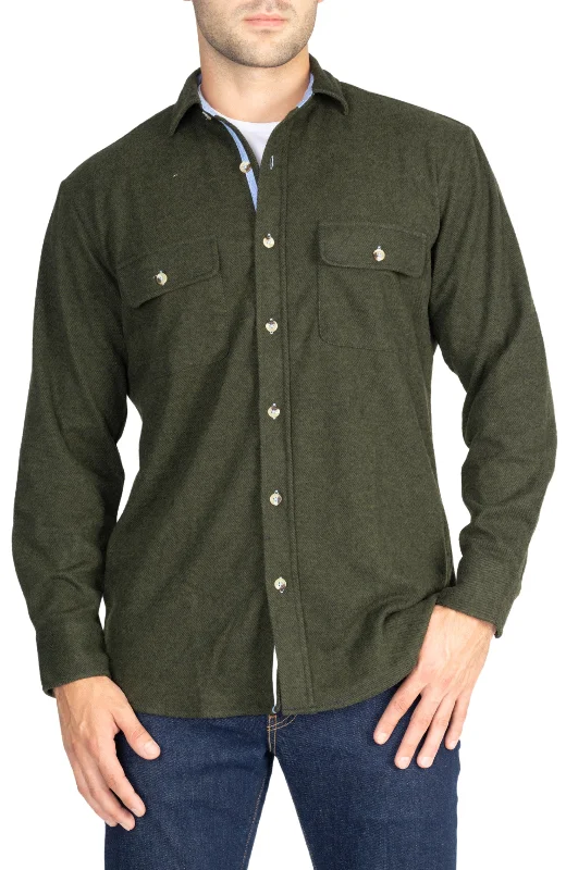 Olive Solid Original Sweater Shirt Sophisticated Men's French Sophisticated Men's French Sophisticated Men's French