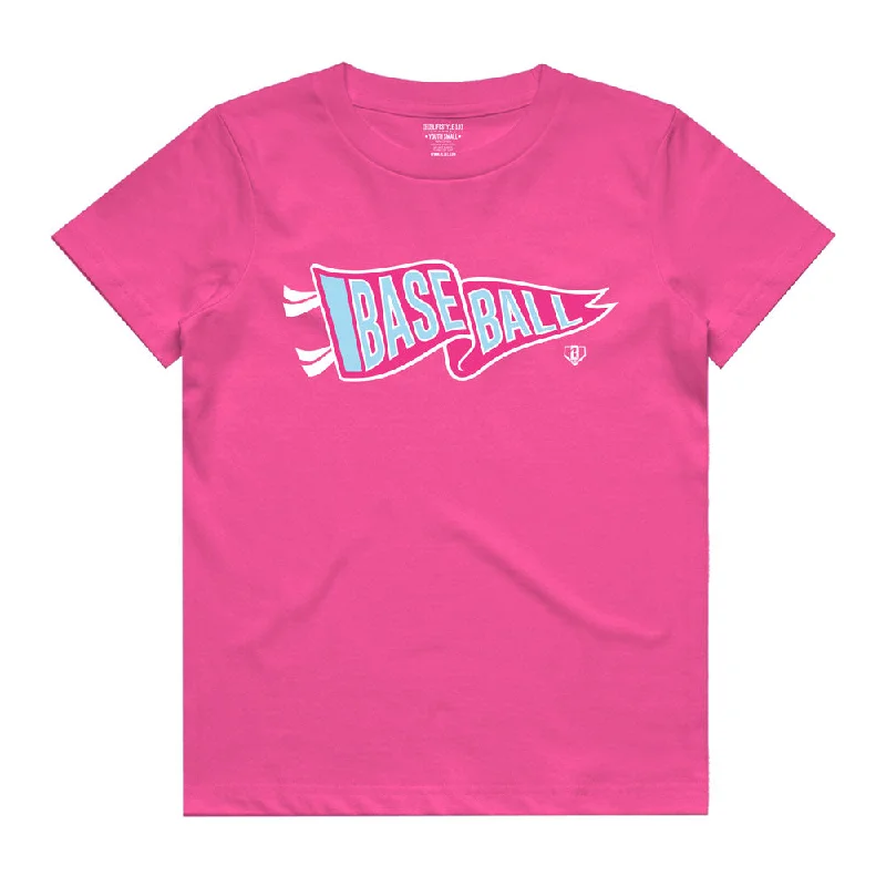 Pennant Youth Tee - Cotton Candy Pink Streetwear Style Streetwear Style