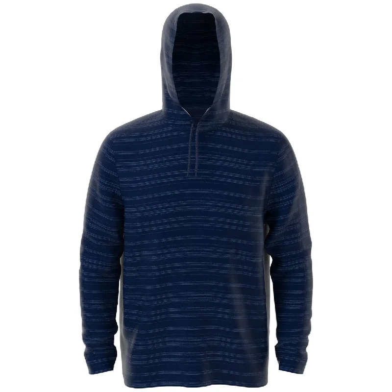 PGA Tour Men's Textured Stripe Performance Golf Hoodie Blue Size Large Earthy Men's Sustainable  Earthy Men's Sustainable  Earthy Men's Sustainable 