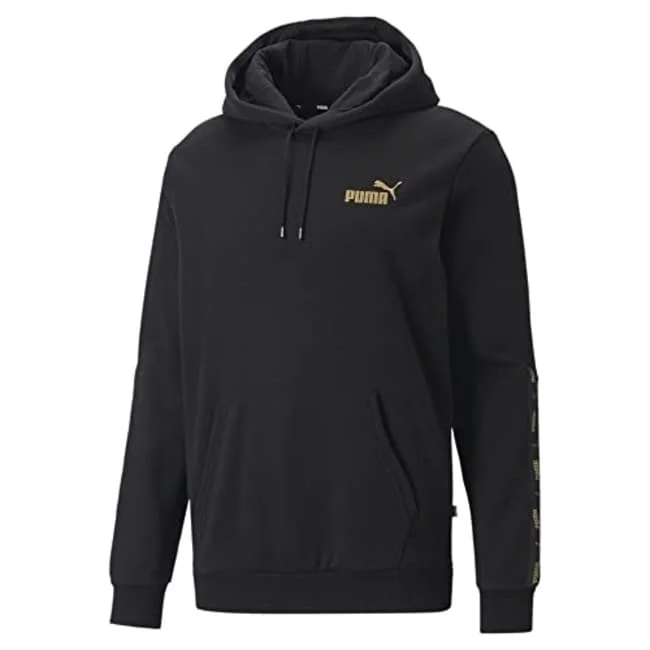 Puma Men's Gold Logo Tape Fleece Sweatshirt Black Size Small Rugged Men's Outdoor  Rugged Men's Outdoor  Rugged Men's Outdoor 