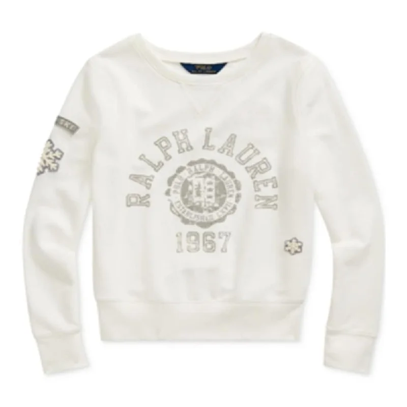 Ralph Lauren Girl's Nevis Atlantic Varsity Pullover White Size Medium Earthy Men's Hemp Earthy Men's Hemp Earthy Men's Hemp