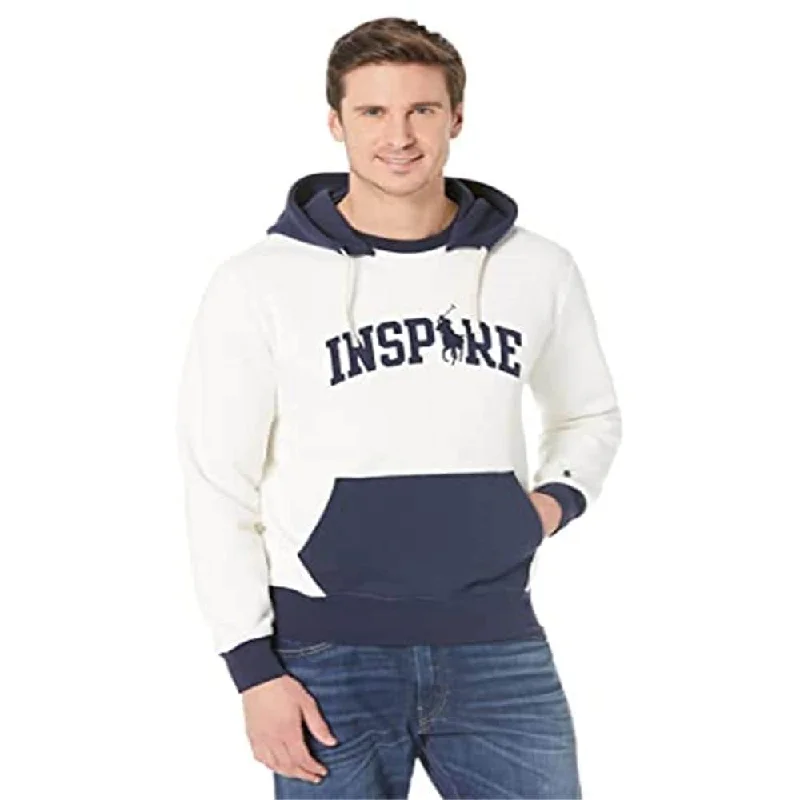 Ralph Lauren Men's Fleece Sweatshirt White Preppy Men's College Preppy Men's College Preppy Men's College