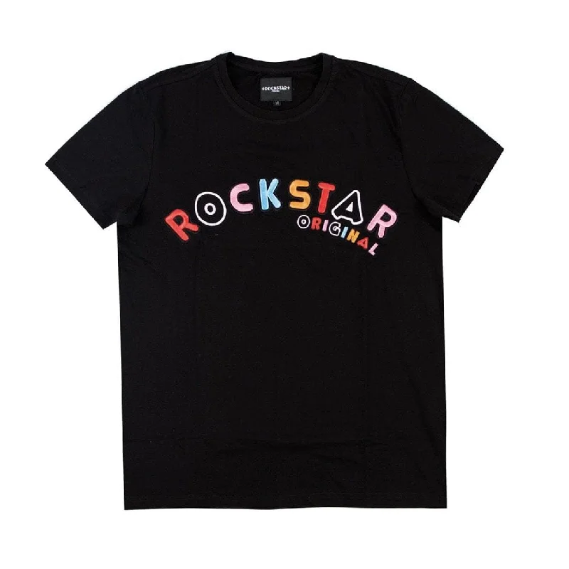 ROCKSTAR T SHIRT CUDI BLACK Trendy Men's Oversized Trendy Men's Oversized