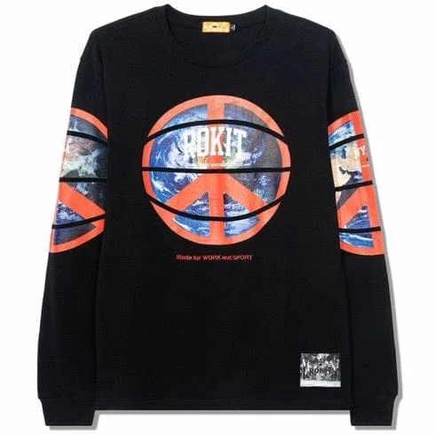 Rokit Concord Long Sleeve Crew Neck Tee (Black) Traditional Men's Wool Traditional Men's Wool