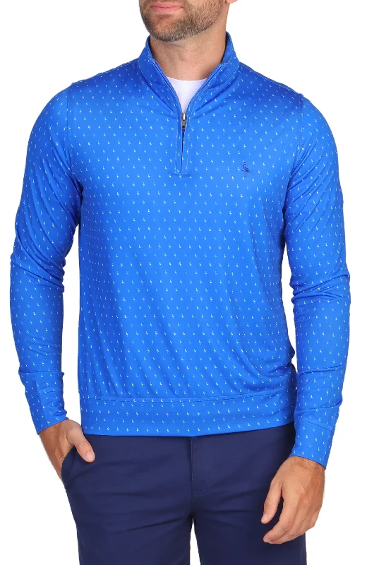 Royal Byrd Print Performance Quarter-Zip Polished Men's Silk Polished Men's Silk Polished Men's Silk