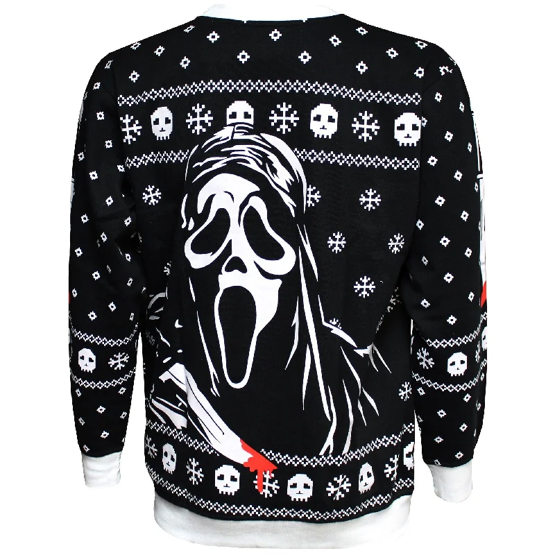 Scream Ghostface Holiday Sweater, Black Elegant Men's Formal  Elegant Men's Formal  Elegant Men's Formal 