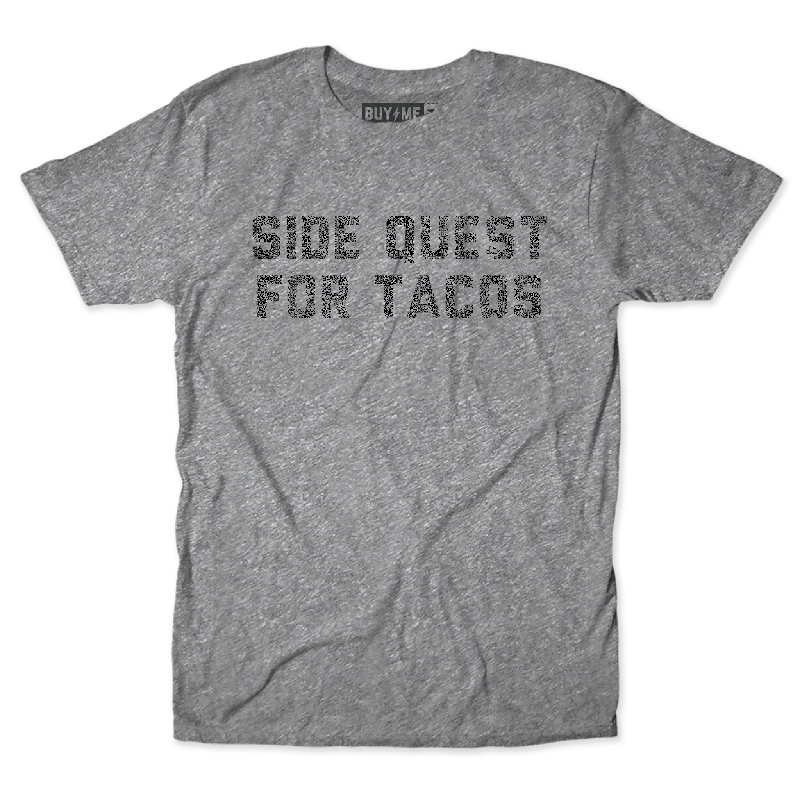 Side Quest For Tacos Tee Trendy Men's Scandinavian Trendy Men's Scandinavian