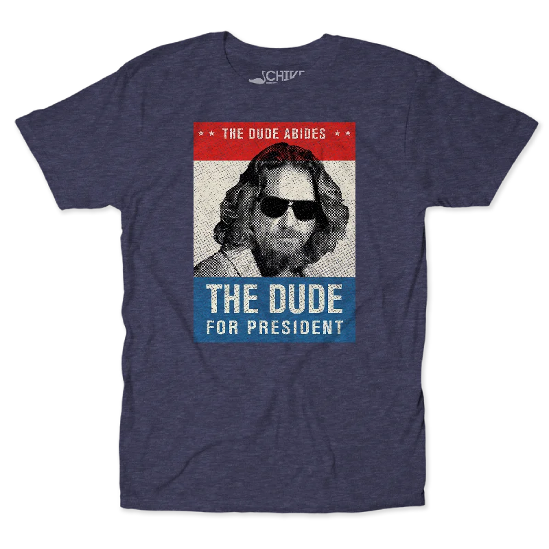 The Dude For President Unisex Tee Vintage Men's 1970S Disco Vintage Men's 1970S Disco