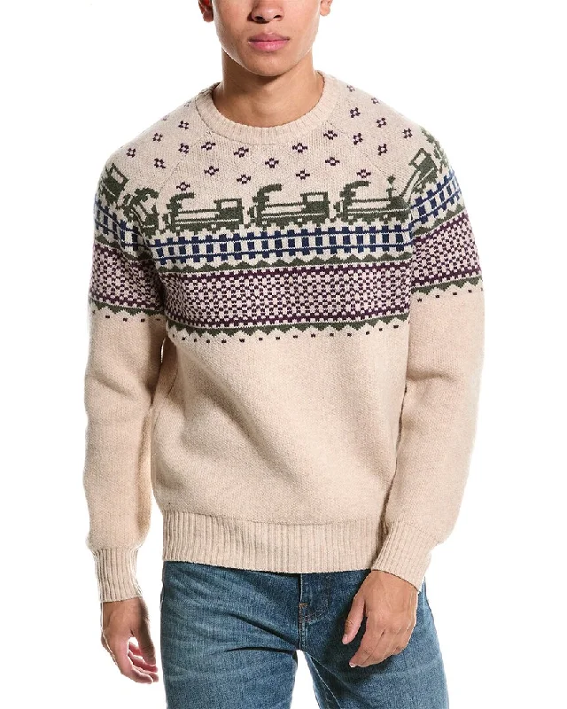 Todd Snyder Fair isle Wool Crewneck Sweater Athletic Men's High Athletic Men's High Athletic Men's High