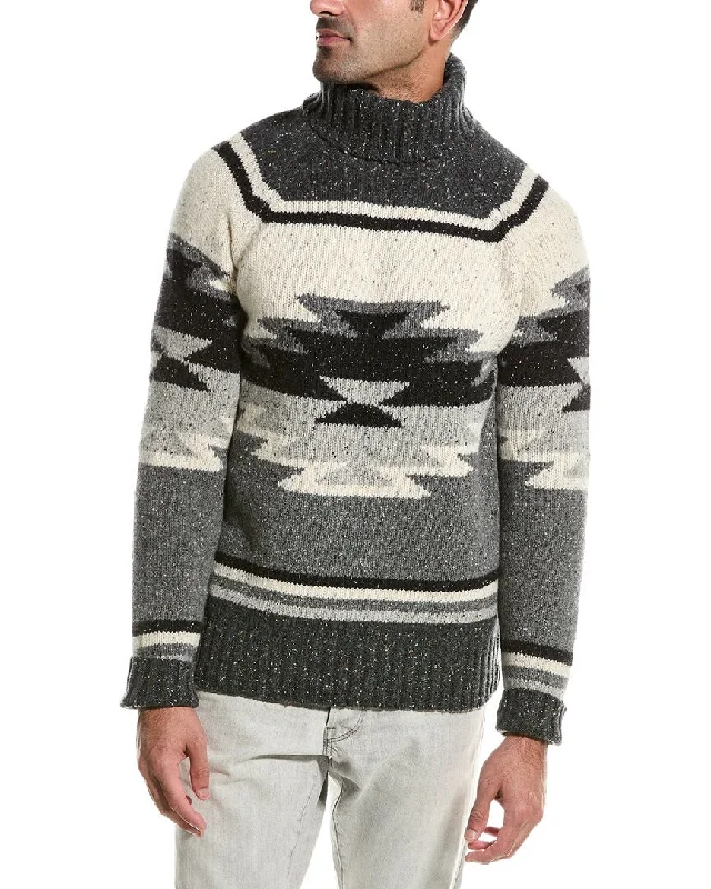 Todd Snyder Southwest Donegal Wool-Blend Sweater Modern Men's Geometric Modern Men's Geometric Modern Men's Geometric