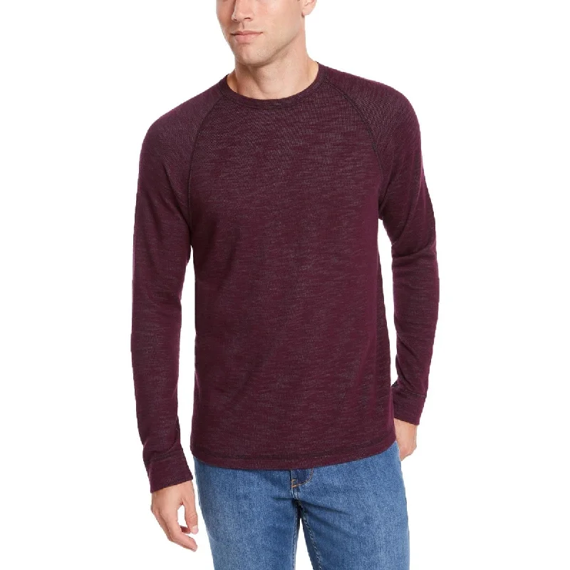 Tommy Bahama Men's Duncan Deux Over Cotton Reversible Crewneck Sweater Purple Size Small Practical Men's Quick Practical Men's Quick Practical Men's Quick