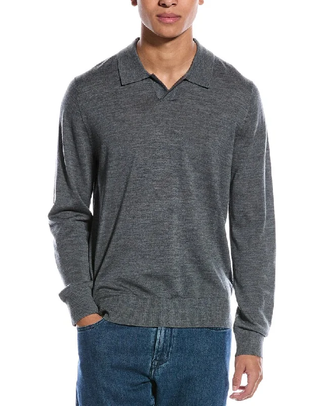 Vince Wool Johnny Collar Sweater Sharp Men's Italian Sharp Men's Italian Sharp Men's Italian