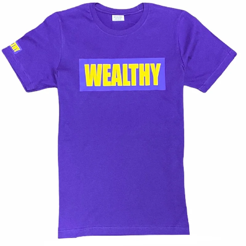 Wealthy T Shirt (Purple/Purple/Gold) Cozy Men's Sherpa Cozy Men's Sherpa