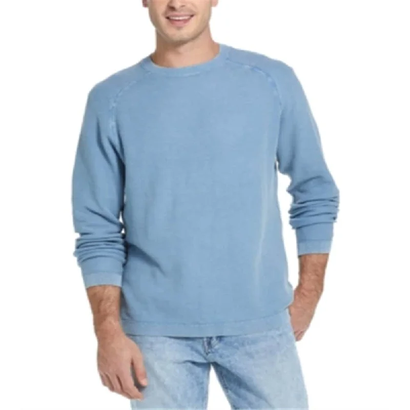 Weatherproof Vintage Men's Cotton Textured Crewneck Sweater Blue Size Small Practical Men's Multi Practical Men's Multi Practical Men's Multi