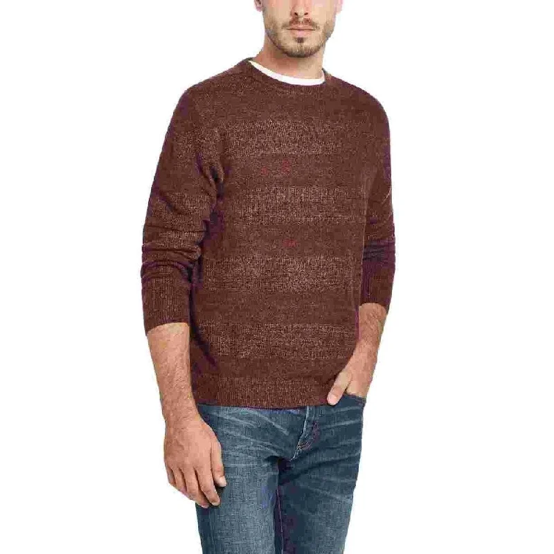 Weatherproof Vintage Men's Soft Touch Striped Sweater Wine Size Smalll Trendy Men's Scandinavian Trendy Men's Scandinavian Trendy Men's Scandinavian