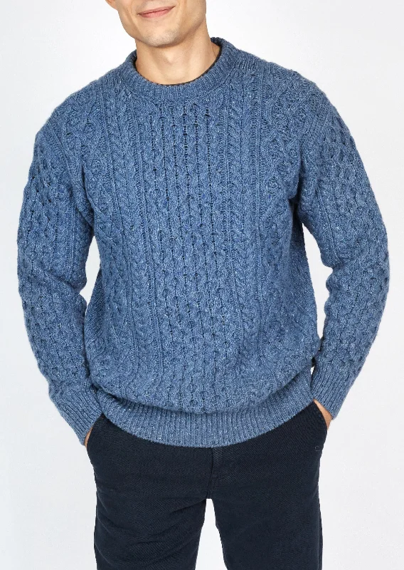 IrelandsEye Cashmere Aran Sweater | Blue Ocean Tailored Tailored Tailored