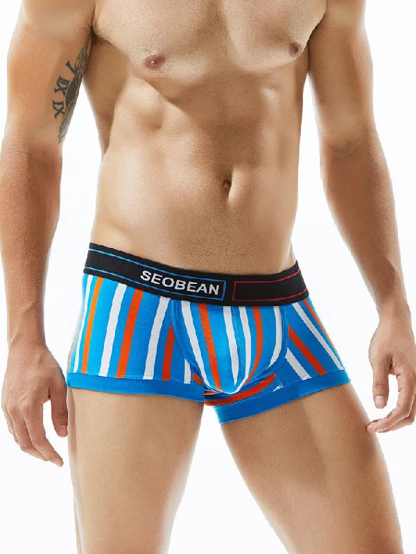 2 Pack Colorful Striped U Convex Pouch Underwear Refined Men's European Refined Men's European