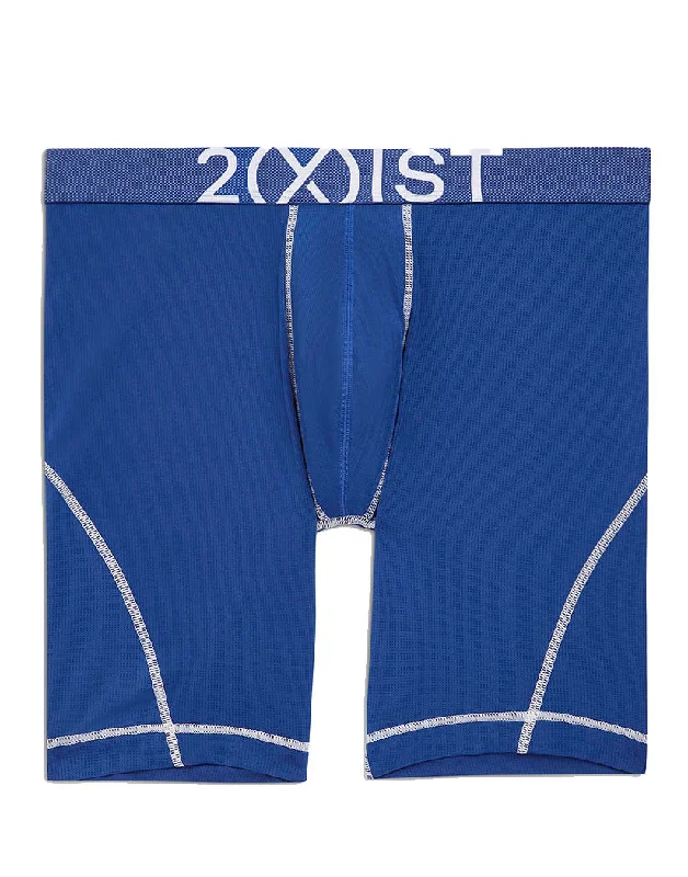 2xist Men's Speed Dri Breeze Mesh Long Boxer Brief 052094 Refined Men's Velvet Refined Men's Velvet