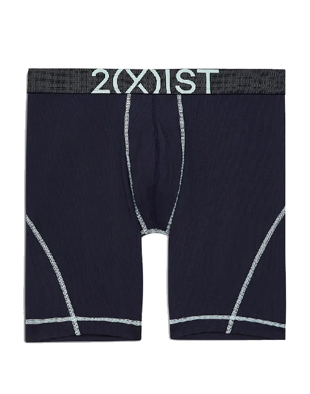 2xist Men's Speed Dri Long Boxer Brief 052094 Preppy Men's College Preppy Men's College