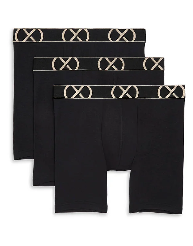 2xist X Luxe 3-Pack  6" Boxer Brief X50066 Elegant Men's Formal  Elegant Men's Formal 